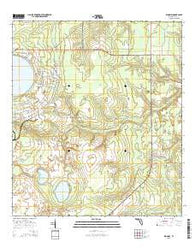Kingsley Florida Current topographic map, 1:24000 scale, 7.5 X 7.5 Minute, Year 2015