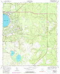 Kingsley Florida Historical topographic map, 1:24000 scale, 7.5 X 7.5 Minute, Year 1949