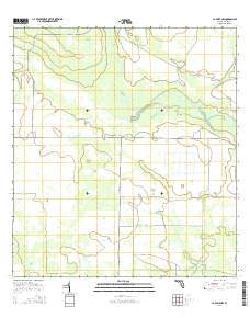 La Belle NW Florida Current topographic map, 1:24000 scale, 7.5 X 7.5 Minute, Year 2015