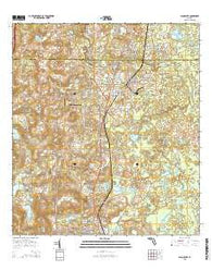 Lacoochee Florida Current topographic map, 1:24000 scale, 7.5 X 7.5 Minute, Year 2015