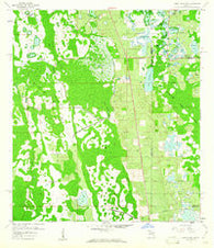 Lake Louisa SW Florida Historical topographic map, 1:24000 scale, 7.5 X 7.5 Minute, Year 1959