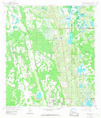 Lake Louisa SW Florida Historical topographic map, 1:24000 scale, 7.5 X 7.5 Minute, Year 1959