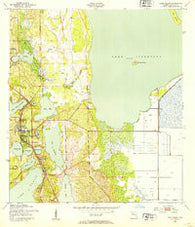 Lake Placid Florida Historical topographic map, 1:24000 scale, 7.5 X 7.5 Minute, Year 1952