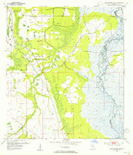 Lake Poinsett NW Florida Historical topographic map, 1:24000 scale, 7.5 X 7.5 Minute, Year 1953