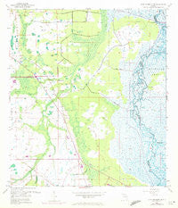 Lake Poinsett NW Florida Historical topographic map, 1:24000 scale, 7.5 X 7.5 Minute, Year 1953