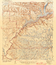 Lake Talquin Florida Historical topographic map, 1:62500 scale, 15 X 15 Minute, Year 1943