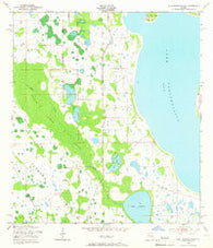 Lake Tohopekaliga Florida Historical topographic map, 1:24000 scale, 7.5 X 7.5 Minute, Year 1953