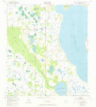 Lake Tohopekaliga Florida Historical topographic map, 1:24000 scale, 7.5 X 7.5 Minute, Year 1953