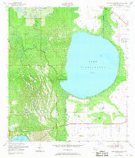 Lake Weohyakapka Florida Historical topographic map, 1:24000 scale, 7.5 X 7.5 Minute, Year 1952