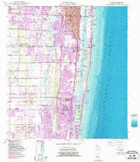 Lake Worth Florida Historical topographic map, 1:24000 scale, 7.5 X 7.5 Minute, Year 1945