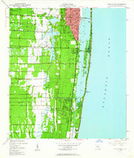 Lake Worth Florida Historical topographic map, 1:24000 scale, 7.5 X 7.5 Minute, Year 1945