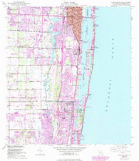 Lake Worth Florida Historical topographic map, 1:24000 scale, 7.5 X 7.5 Minute, Year 1945
