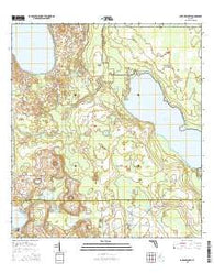 Lake Arbuckle Florida Current topographic map, 1:24000 scale, 7.5 X 7.5 Minute, Year 2015