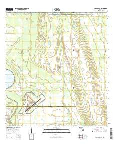 Lake Arbuckle NE Florida Current topographic map, 1:24000 scale, 7.5 X 7.5 Minute, Year 2015