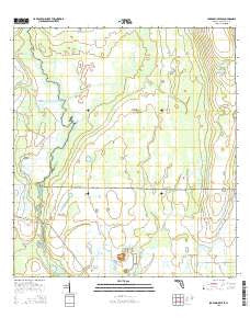 Lake Arbuckle SE Florida Current topographic map, 1:24000 scale, 7.5 X 7.5 Minute, Year 2015