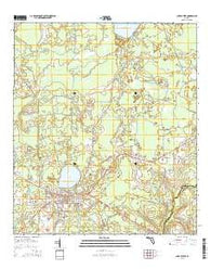 Lake Butler Florida Current topographic map, 1:24000 scale, 7.5 X 7.5 Minute, Year 2015