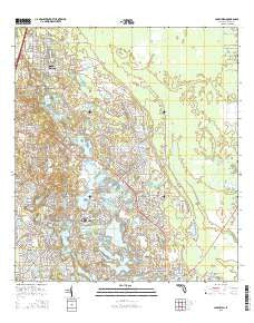 Lake Helen Florida Current topographic map, 1:24000 scale, 7.5 X 7.5 Minute, Year 2015
