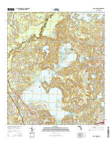 Lake Jackson Florida Current topographic map, 1:24000 scale, 7.5 X 7.5 Minute, Year 2015