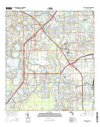 Lake Jessamine Florida Current topographic map, 1:24000 scale, 7.5 X 7.5 Minute, Year 2015