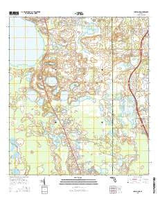 Lake Louisa Florida Current topographic map, 1:24000 scale, 7.5 X 7.5 Minute, Year 2015