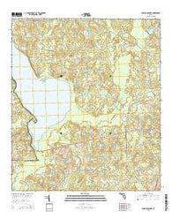 Lake Miccosukee Florida Current topographic map, 1:24000 scale, 7.5 X 7.5 Minute, Year 2015