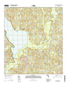 Lake Miccosukee Florida Current topographic map, 1:24000 scale, 7.5 X 7.5 Minute, Year 2015