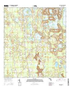 Lake Nellie Florida Current topographic map, 1:24000 scale, 7.5 X 7.5 Minute, Year 2015