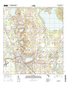 Lake Wales Florida Current topographic map, 1:24000 scale, 7.5 X 7.5 Minute, Year 2015