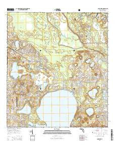 Lake Weir Florida Current topographic map, 1:24000 scale, 7.5 X 7.5 Minute, Year 2015