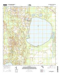 Lake Weohyakapka Florida Current topographic map, 1:24000 scale, 7.5 X 7.5 Minute, Year 2015