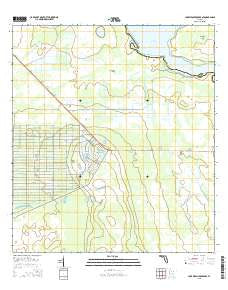 Lake Weohyakapka SE Florida Current topographic map, 1:24000 scale, 7.5 X 7.5 Minute, Year 2015