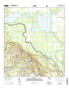 Lake Woodruff Florida Current topographic map, 1:24000 scale, 7.5 X 7.5 Minute, Year 2015