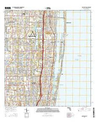 Lake Worth Florida Current topographic map, 1:24000 scale, 7.5 X 7.5 Minute, Year 2015