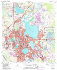 Lakeland Florida Historical topographic map, 1:24000 scale, 7.5 X 7.5 Minute, Year 1975