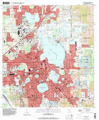 Lakeland Florida Historical topographic map, 1:24000 scale, 7.5 X 7.5 Minute, Year 1994