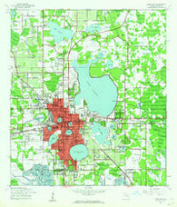 Lakeland Florida Historical topographic map, 1:24000 scale, 7.5 X 7.5 Minute, Year 1944