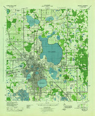 Lakeland Florida Historical topographic map, 1:31680 scale, 7.5 X 7.5 Minute, Year 1944