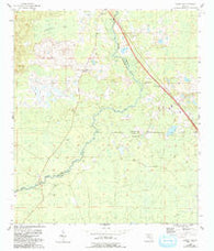 Lamont SE Florida Historical topographic map, 1:24000 scale, 7.5 X 7.5 Minute, Year 1955