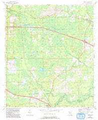 Lamont Florida Historical topographic map, 1:24000 scale, 7.5 X 7.5 Minute, Year 1955