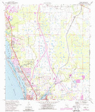 Laurel Florida Historical topographic map, 1:24000 scale, 7.5 X 7.5 Minute, Year 1973