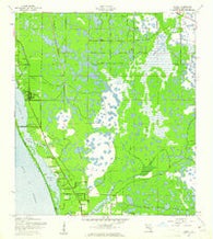 Laurel Florida Historical topographic map, 1:24000 scale, 7.5 X 7.5 Minute, Year 1943