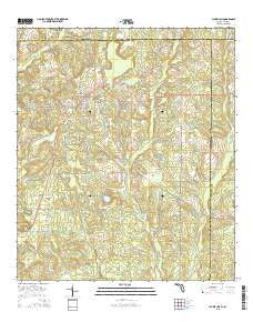 Laurel Hill Florida Current topographic map, 1:24000 scale, 7.5 X 7.5 Minute, Year 2015