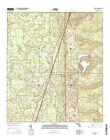 Lawtey Florida Current topographic map, 1:24000 scale, 7.5 X 7.5 Minute, Year 2015