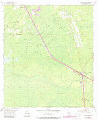 Lebanon Station Florida Historical topographic map, 1:24000 scale, 7.5 X 7.5 Minute, Year 1955