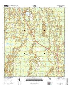 Lebanon Station Florida Current topographic map, 1:24000 scale, 7.5 X 7.5 Minute, Year 2015
