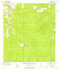 Lecanto Florida Historical topographic map, 1:24000 scale, 7.5 X 7.5 Minute, Year 1954