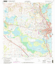 Leesburg West Florida Historical topographic map, 1:24000 scale, 7.5 X 7.5 Minute, Year 1966