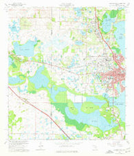 Leesburg West Florida Historical topographic map, 1:24000 scale, 7.5 X 7.5 Minute, Year 1966