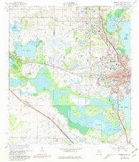 Leesburg West Florida Historical topographic map, 1:24000 scale, 7.5 X 7.5 Minute, Year 1966