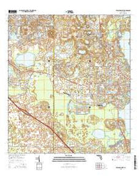 Leesburg West Florida Current topographic map, 1:24000 scale, 7.5 X 7.5 Minute, Year 2015